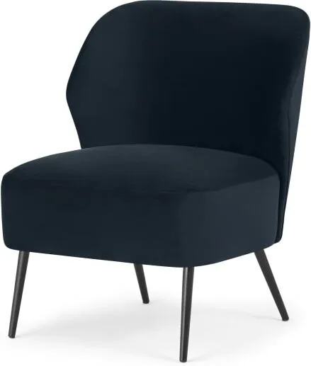 Topeka Accent Armchair, Twilight Blue Velvet