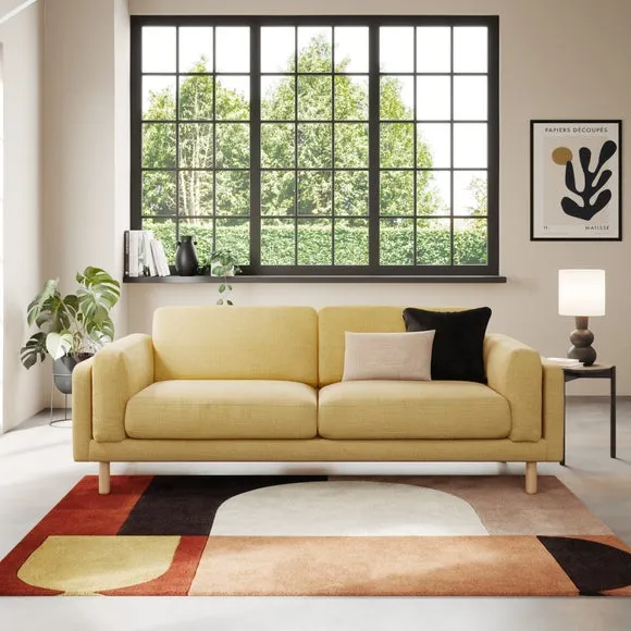 Newton Chunky Tonal Weave 4 Seater Sofa 1