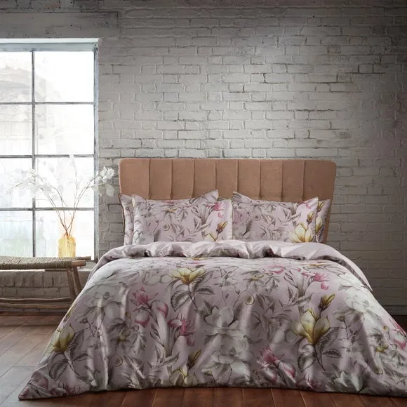 EW by Edinburgh Weavers Lavish Floral Blush 100% Cotton Sateen Pillowcase Pair 2