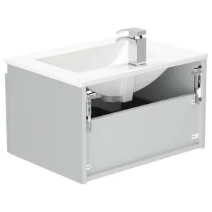 Newland Pearl Basin Unit Single Drawer Suspended - 600mm 2