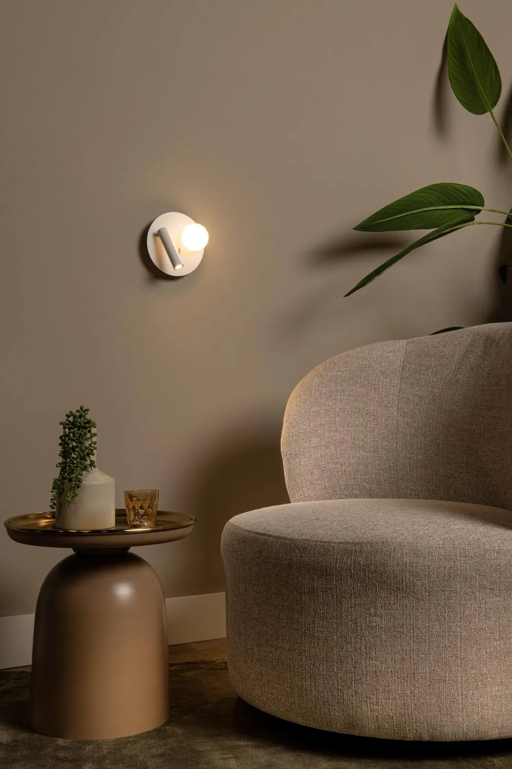 Netlighting Lucide MATIZ Bedside lamp LED 1x3 7W 3000K USB charging point White 4