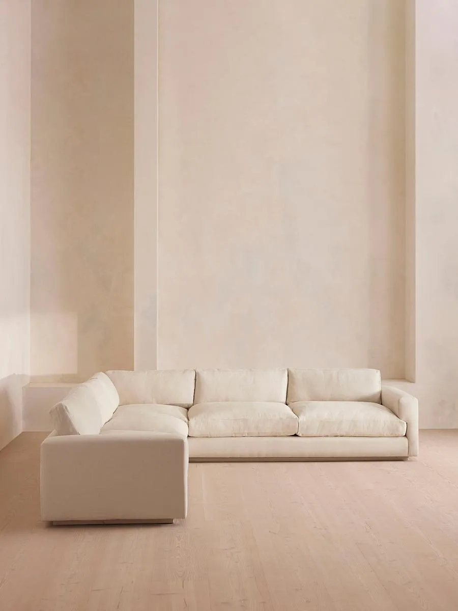Mossley Corner Sofa, Linen, Bisque