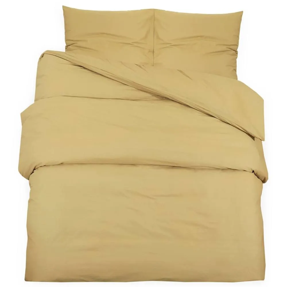 Berkfield Home Duvet Cover Set Taupe 135x200 cm Light-weight Microfiber