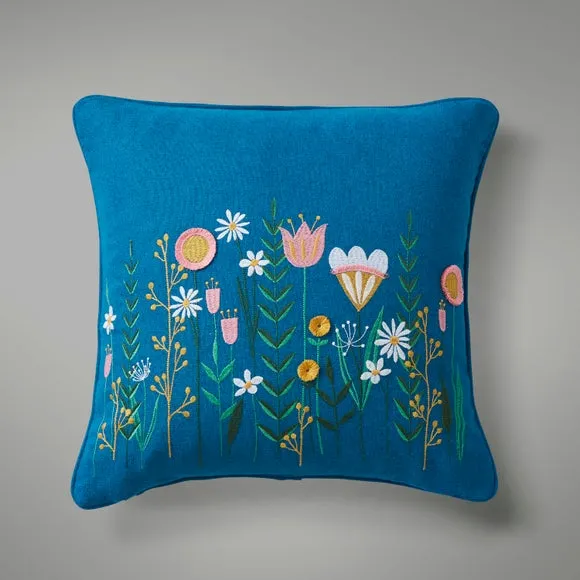 Scandi Floral Modern Cushion Cover 3