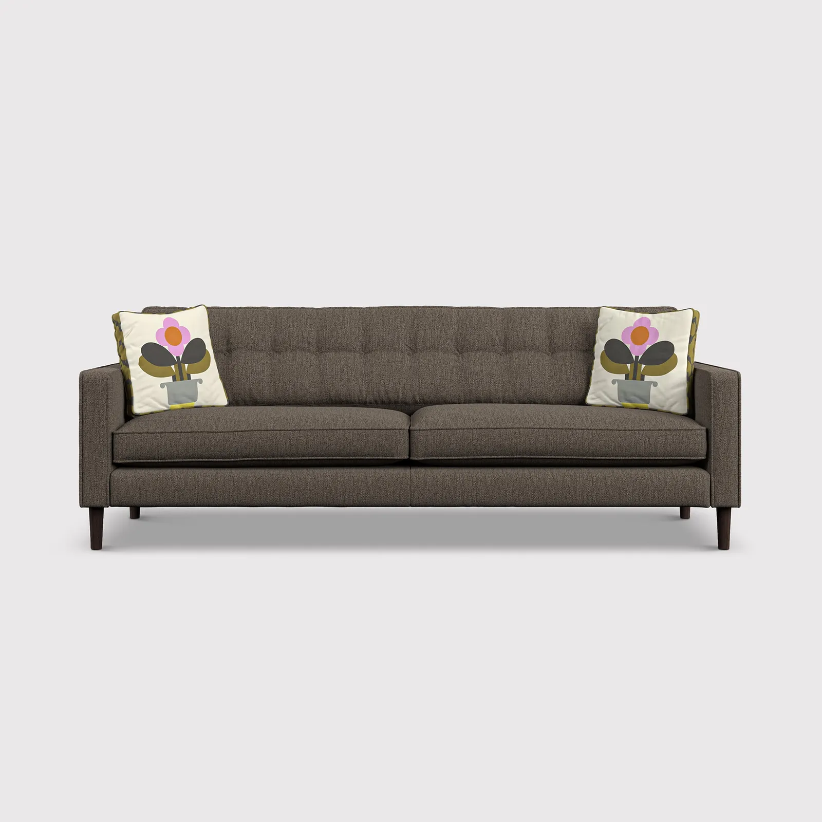 Orla Kiely Ebben Extra Large Sofa, Grey Fabric | Barker & Stonehouse