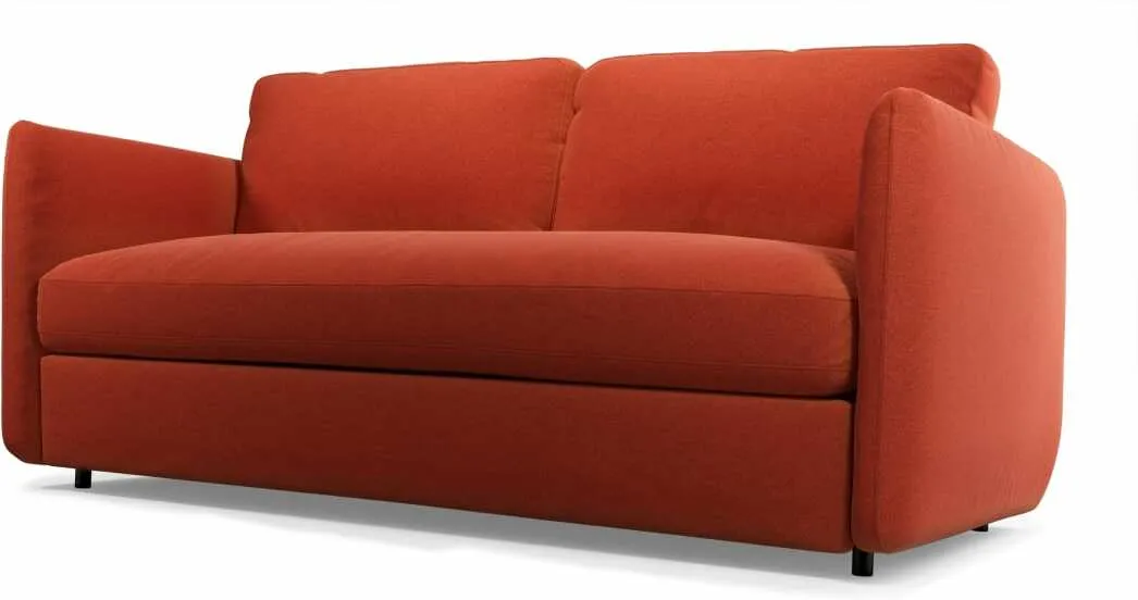 Fletcher 3 Seater Sofabed with Pocket Sprung Mattress, Retro Orange