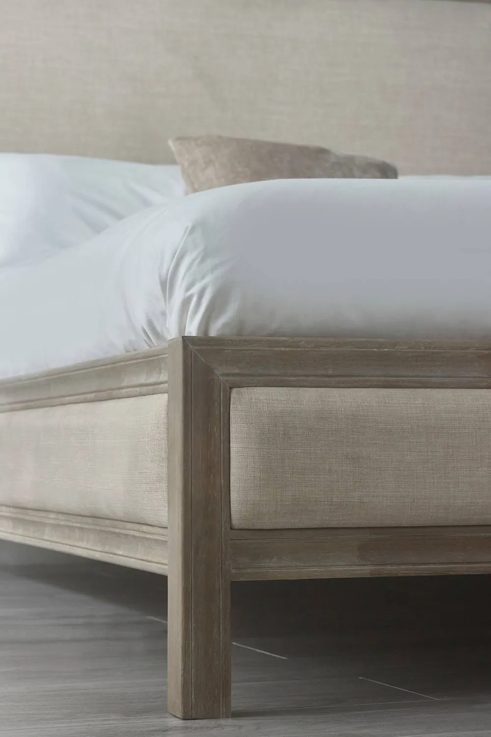 Julian Bowen Lucie Upholstered Headboard Bed in Beige 6