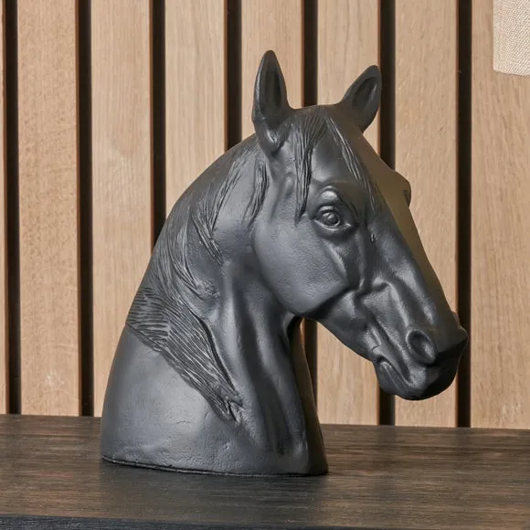 Matt Horse Head Ornament 1