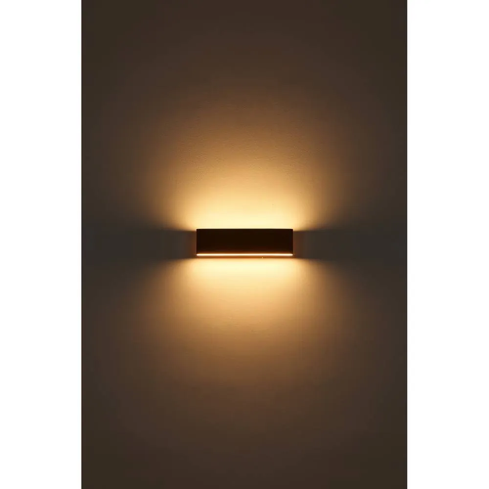 Netlighting Siegfried 30cm Integrated LED Wall Lamp Wood Look LED 3000K in Brown 5