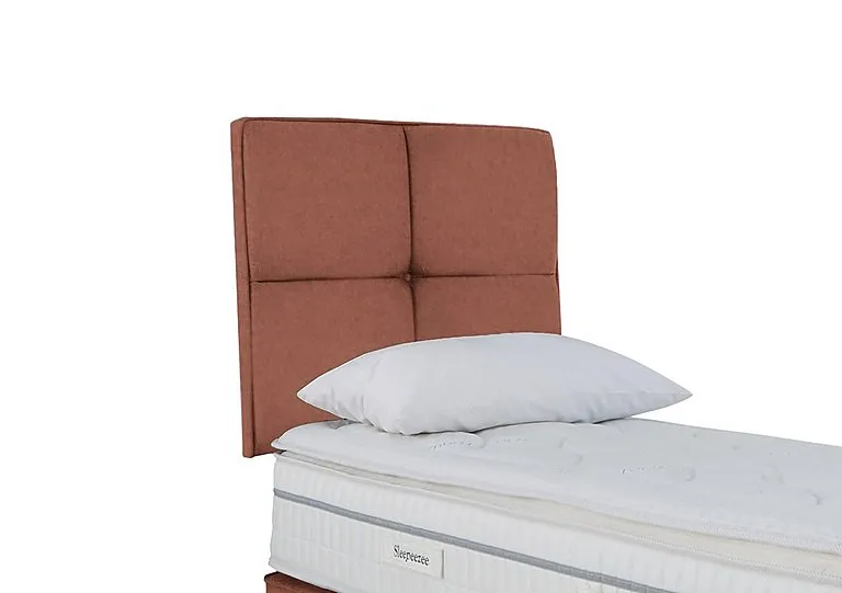 Dalmore Strutted Headboard - Single - Burnt Orange