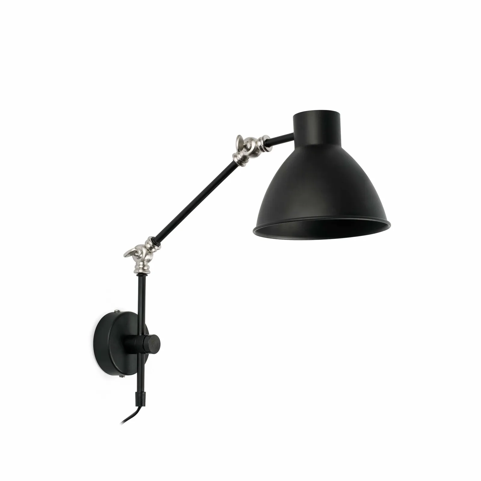 Netlighting Celia Adjustable 1 Light Indoor Wall Light Black E14