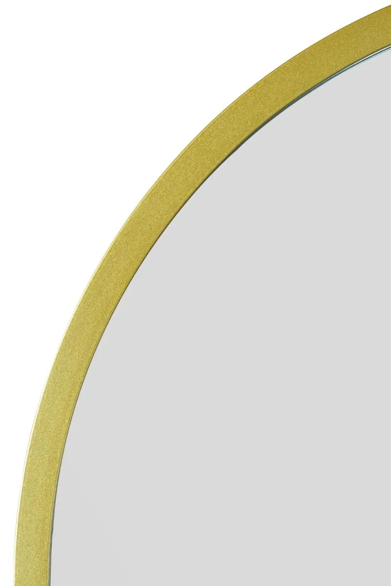 MirrorOutlet Gold Metal Framed Arched Garden Wall Mirror 47" X 23.5" (120 X 60CM) 5