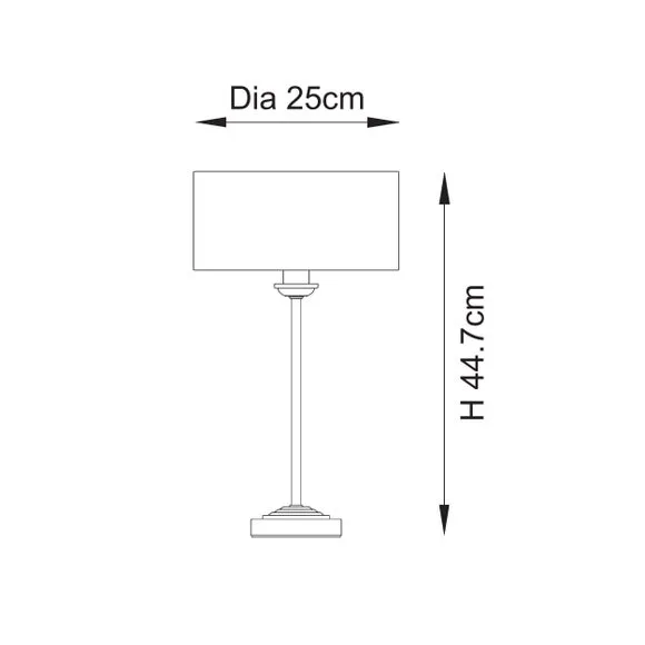 Vogue Sandringham Mid Century Table Lamp 6
