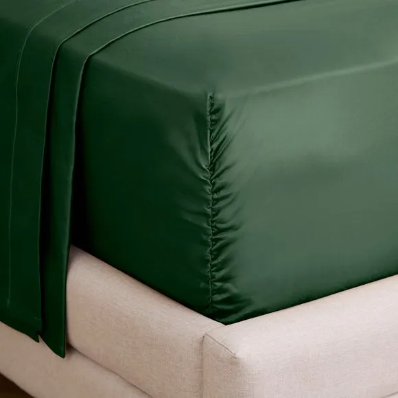 Dorma 800 Thread Count 100% Cotton Sateen Fitted Sheet 1