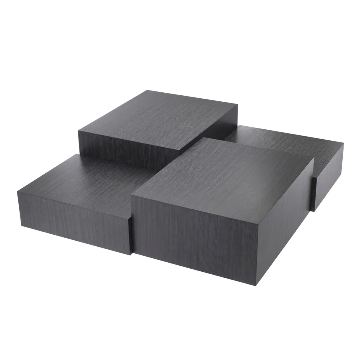 Eichholtz Nerone Coffee Table Charcoal Grey Oak Veneer, Black Wood | Barker & Stonehouse 3
