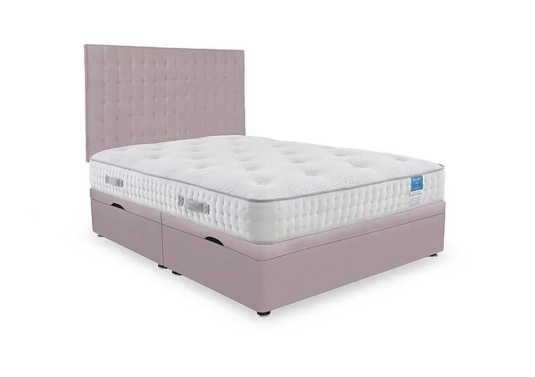 Ergo Deluxe Side Lift Ottoman Divan Set - Super King - Plush Lilac