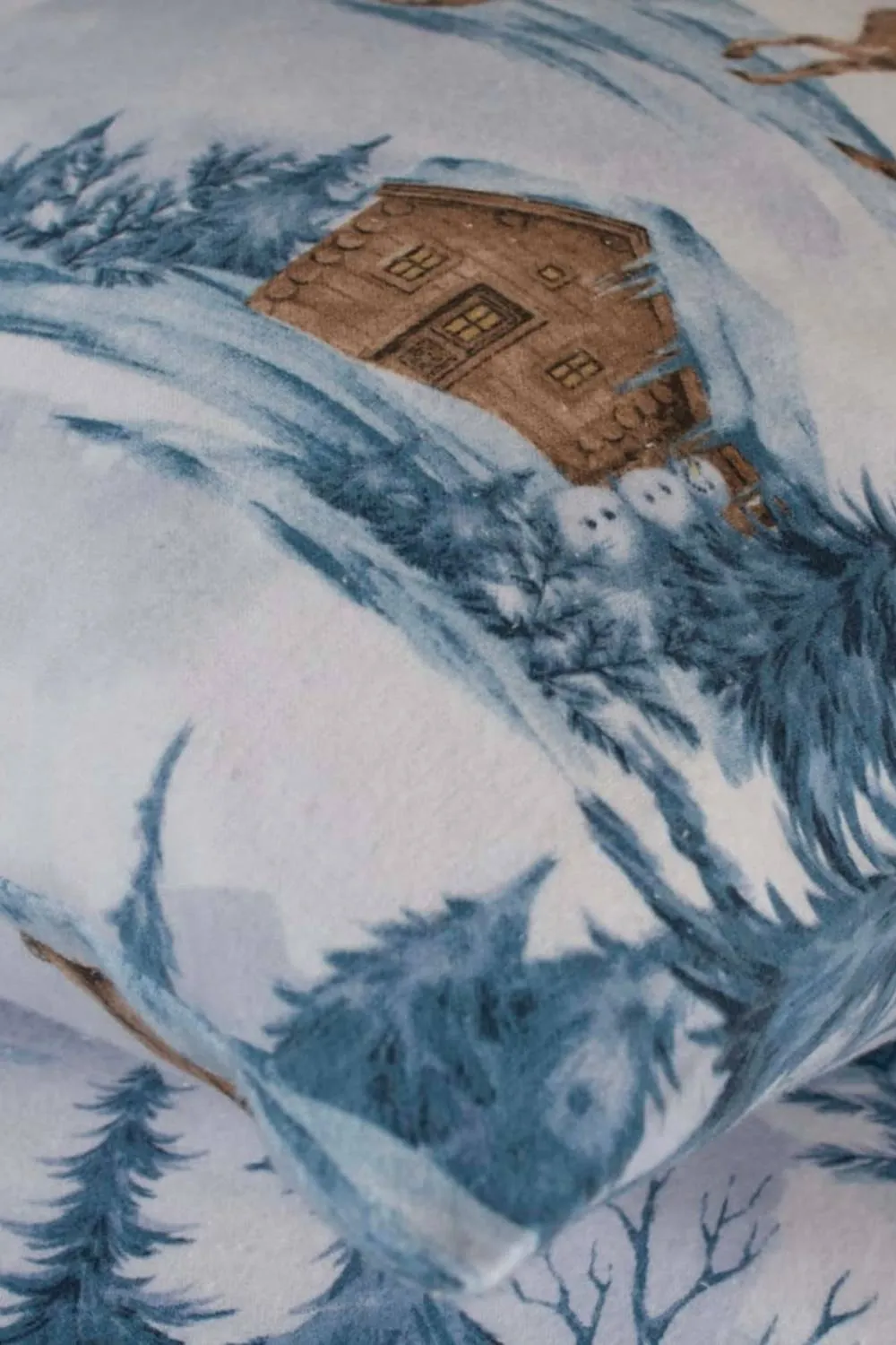 Deyongs Snowy Bear Printed Brushed Cotton Duvet Set in Blue 4