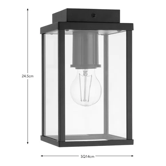 London Industrial Bathroom Flush Ceiling Light 6