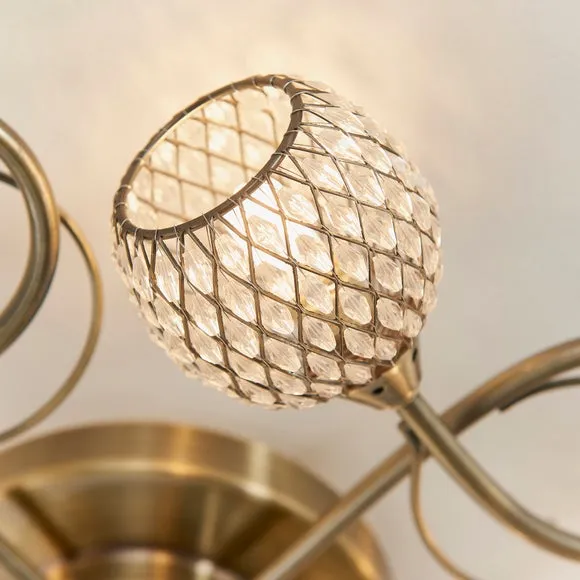 Vogue Malden 5 Light Semi Flush Ceiling Light 5