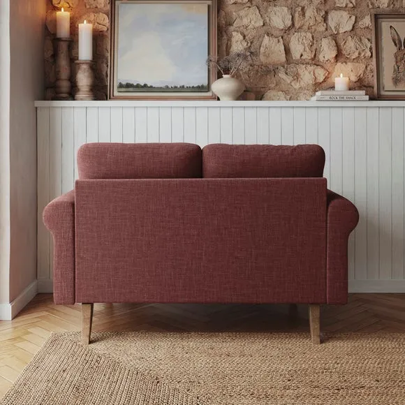 Maeve Faux Linen Compact 2 Seater Sofa 2