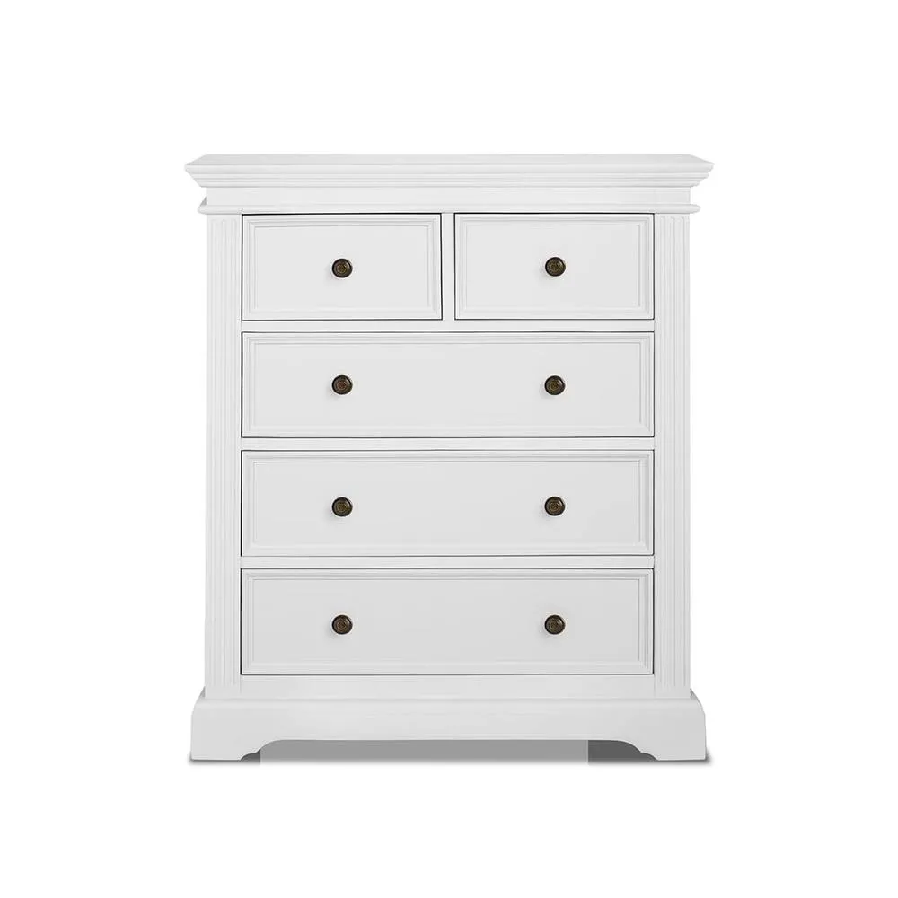 Statement Furniture Gainsborough White 2 Over 3 Chest of Drawers 4