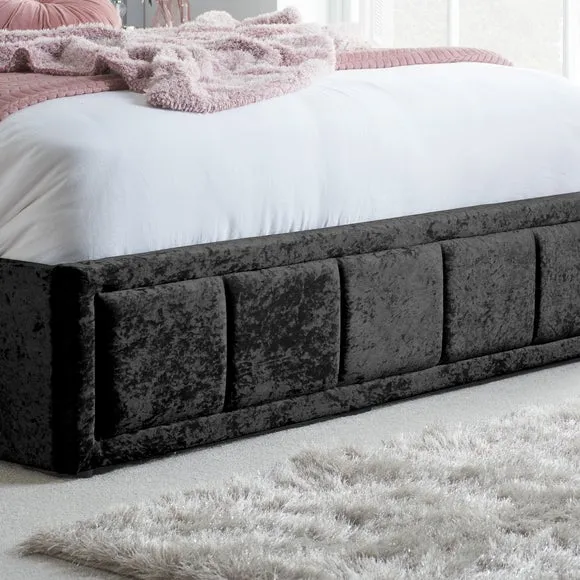 Hannover Crushed Velvet Ottoman Bed Frame 5