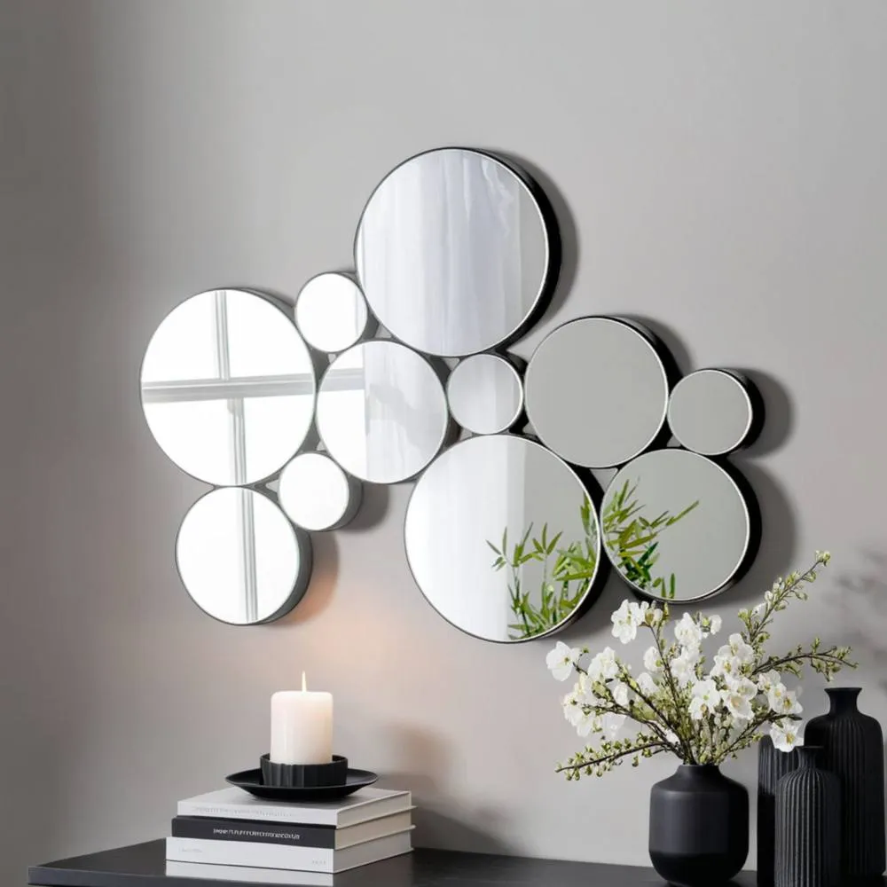 Yearn Mirrors Infinity Mirror 81(w) x 61cm(h) in Black 2