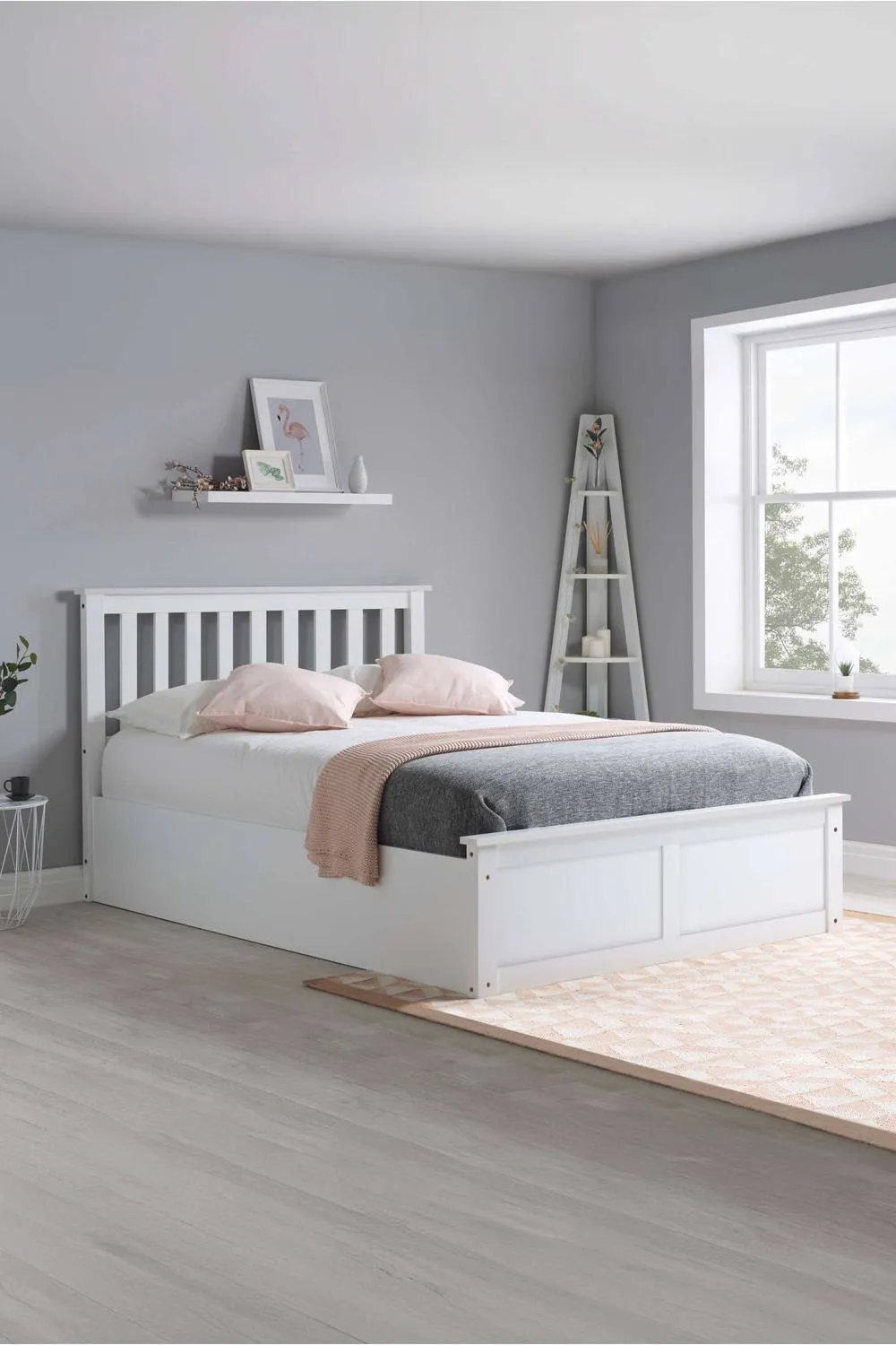 Birlea Phoenix Ottoman Storage Bed Frame in White