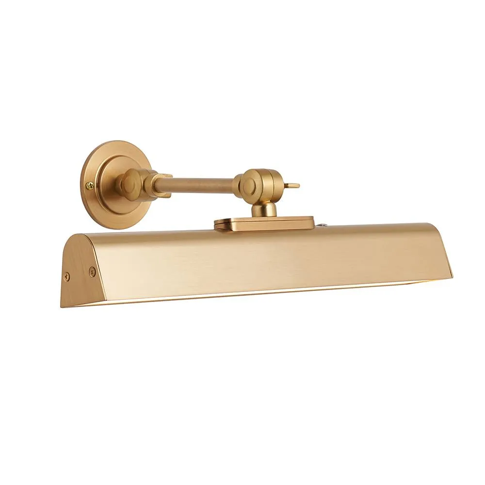 Netlighting Dalyan Rechargeable Picture Light Warm Brass Frosted Pc in Gold
