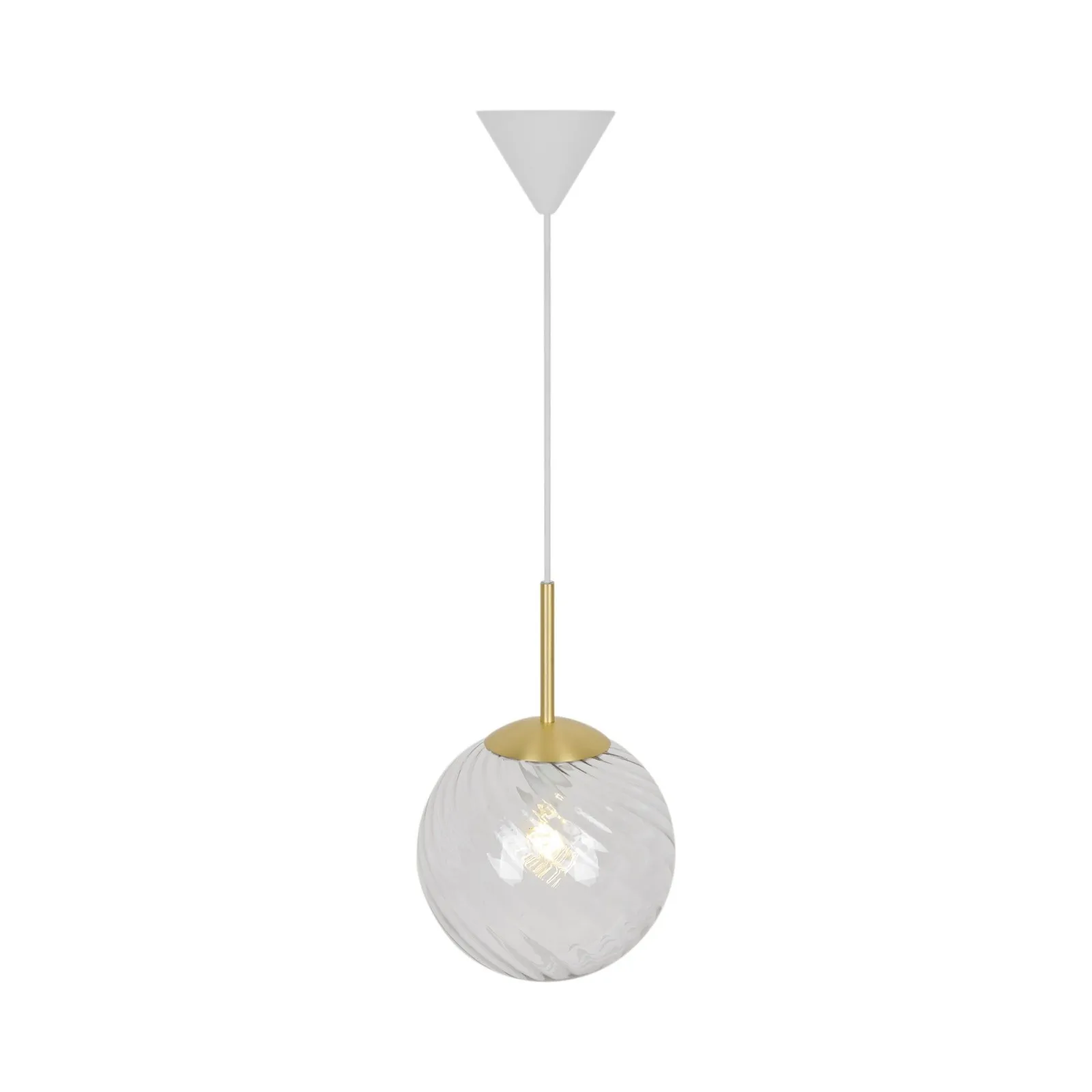 Nordlux Chisell Pendant Light Brass Metal E27 Mains 25cm in Gold 3