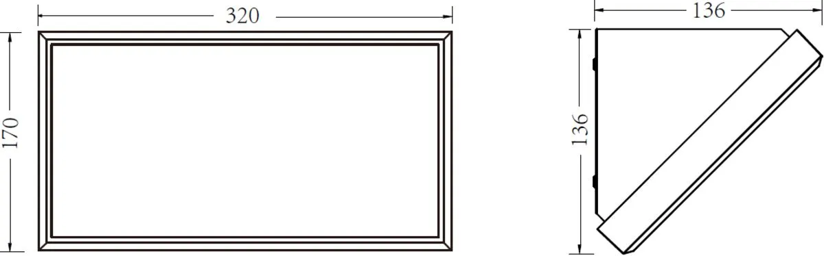 Netlighting Knightsbridge 230V IP65 IK08 21W LED Polycarbonate Wall Fitting CCT WP21CCT in Black 2