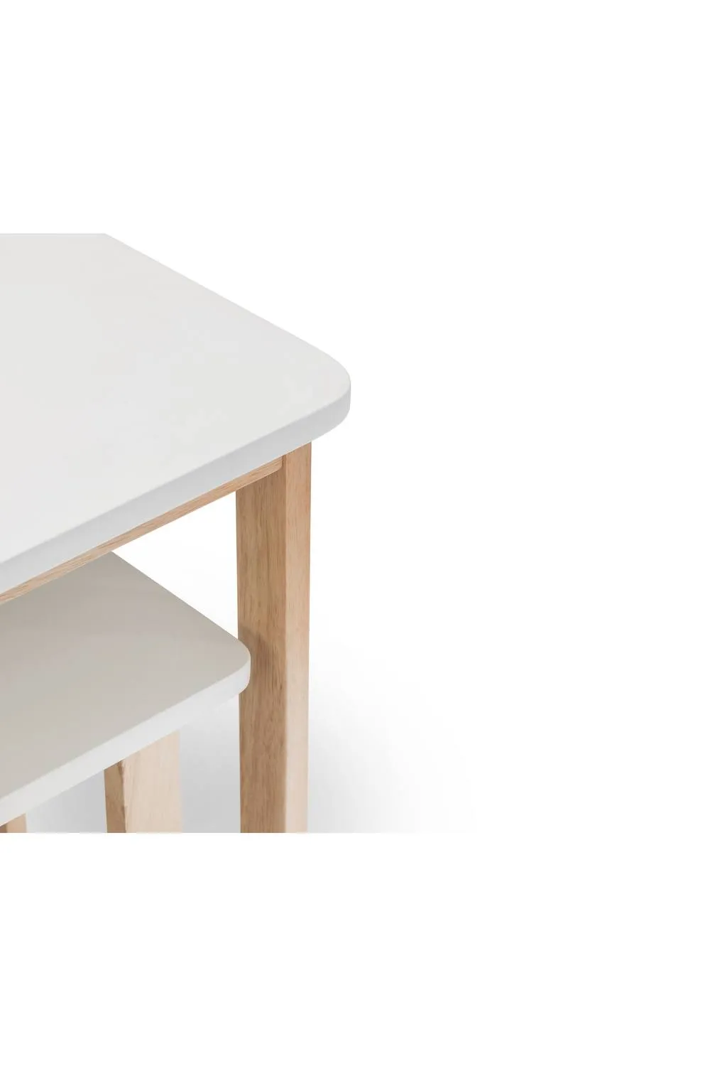 Julian Bowen Bergen Compact Folding 2 Seater Bar Set in White 6