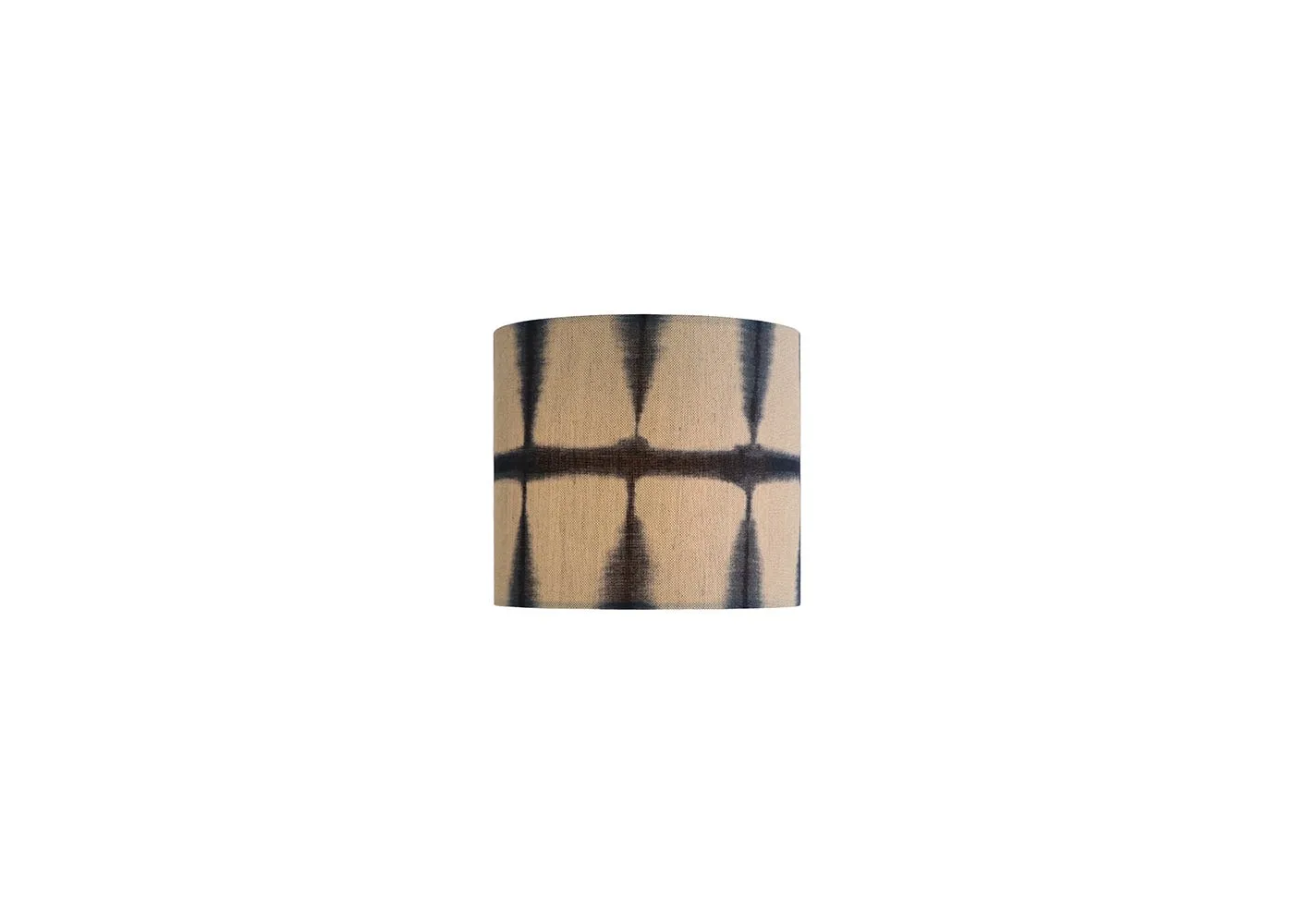Shropshire Shades Shibori Lampshade Indigo Linen 20 x 18cm