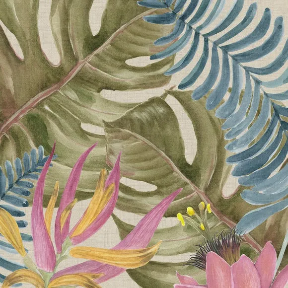 Jungle Floral Square Cushion 2
