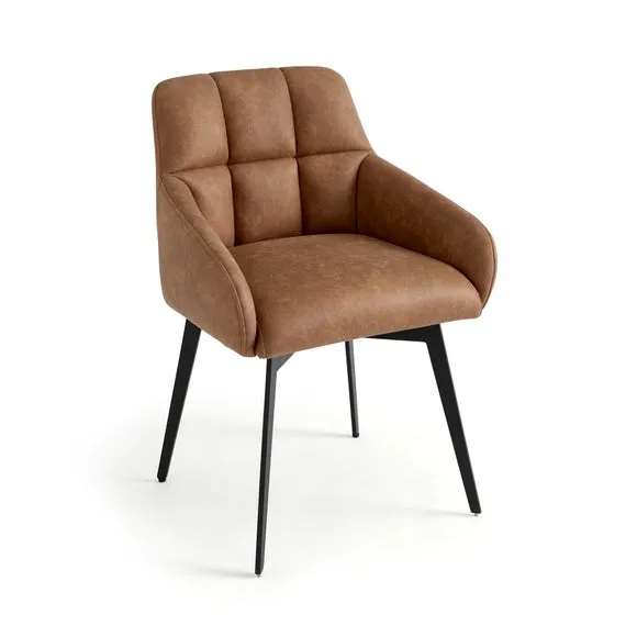 Jase Swivel Dining Chair, Faux Leather 6