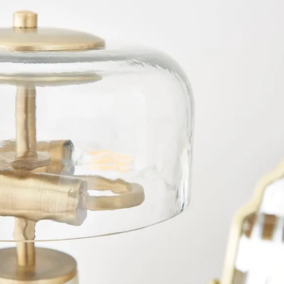 Return - Marble Glass Table Lamp, Natural 3