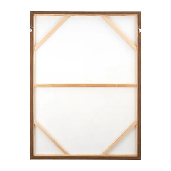 Large Natural and White Abstract Framed Canvas 5