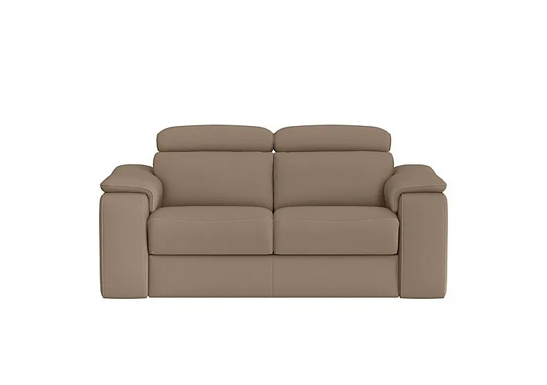 Davide 2 Seater Leather Sofa - Torello Taupe