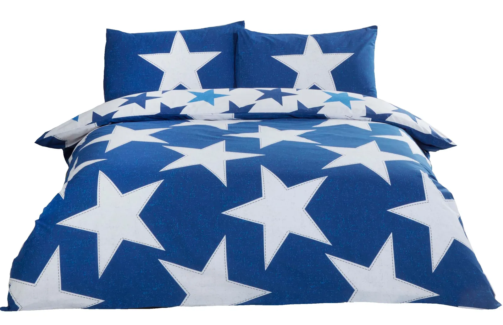 Rapport Home All Stars Polycotton Reversible Duvet Set with Pillowcase in Navy 2