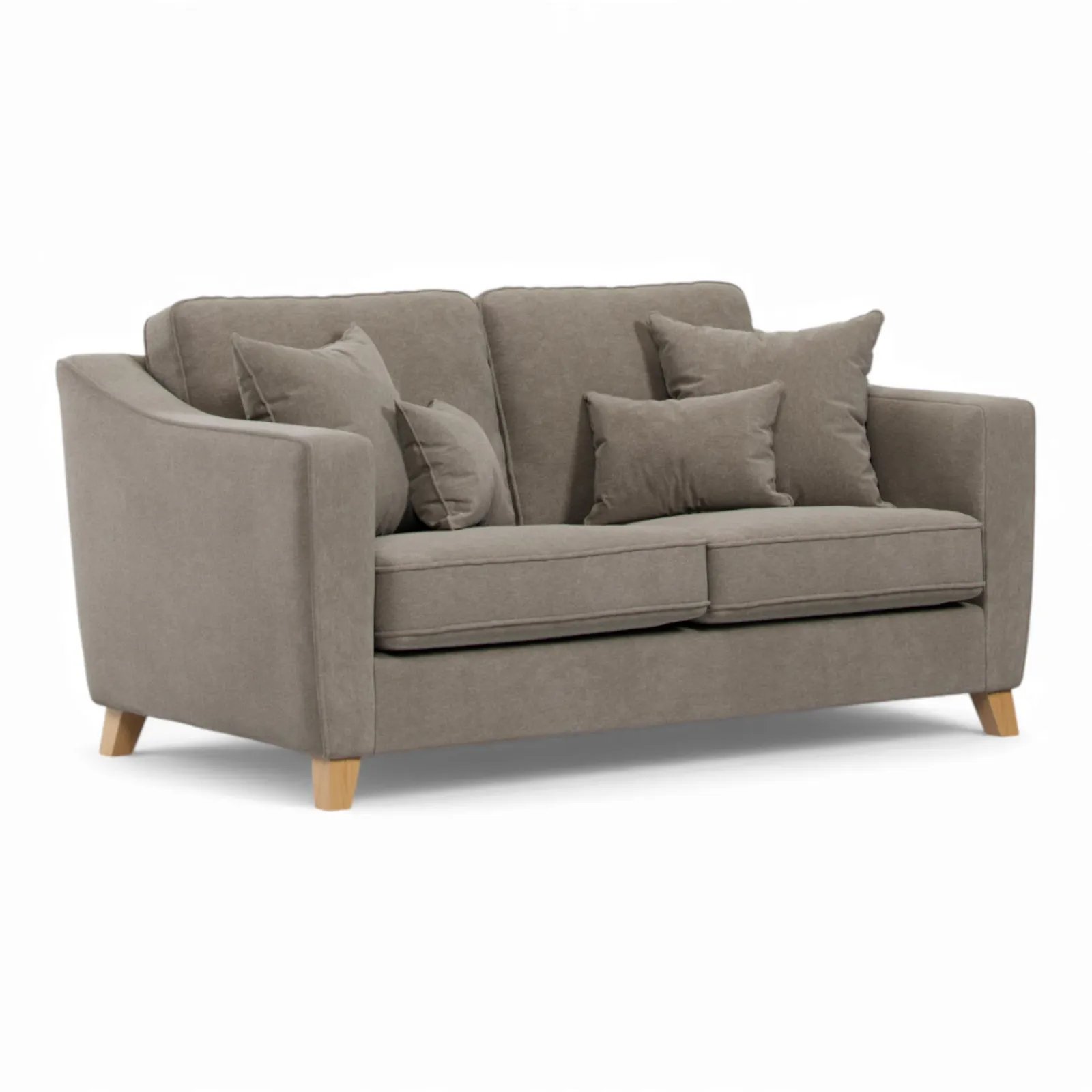 The Great Sofa Company Jackson 2 Seater Chenille Sofa in Light Brown 2