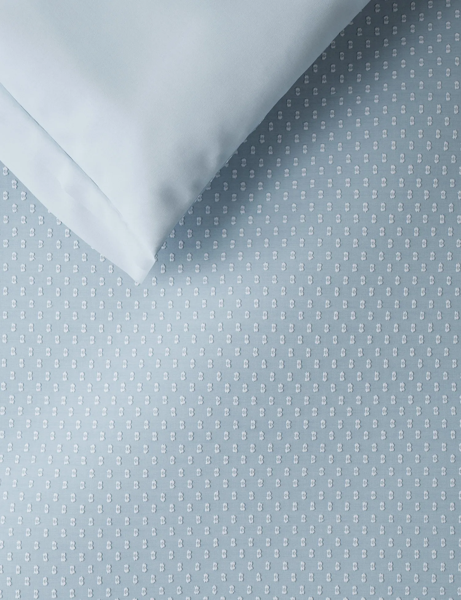 M&S Iris Pure Cotton Spotty Dobby Bedding Set