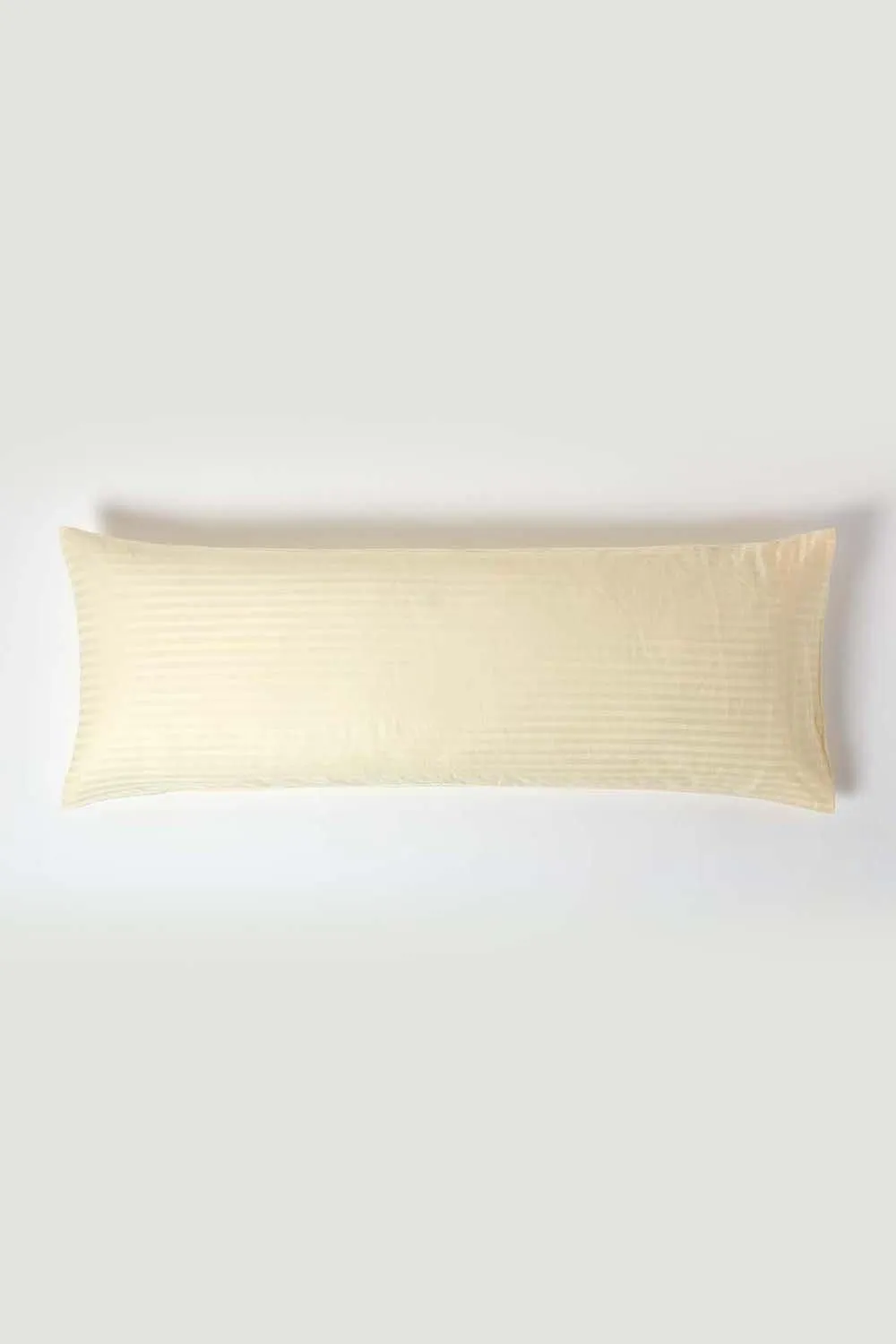 Homescapes Egyptian Cotton Ultrasoft Body Pillowcase 330 TC in Bright Yellow 1