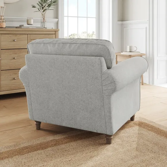 Flori Soft Chenille Armchair 3