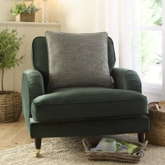 Churchgate Swithland Herringbone Square Cushion Cover