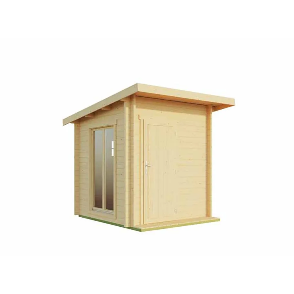 Lasita Maja Ltd Abisko-Log Cabin, Garden Room, Home Office - L240xW278.1xH233.7 cm in Light Tan 2