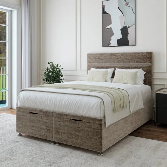 Luxury Chenille End of Bed Ottoman Base