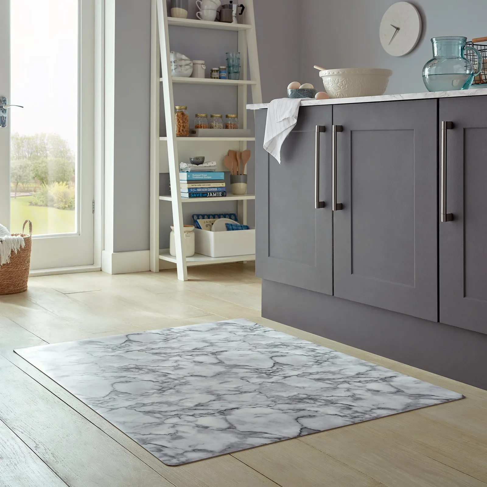 Marble Vinyl Mat Grey