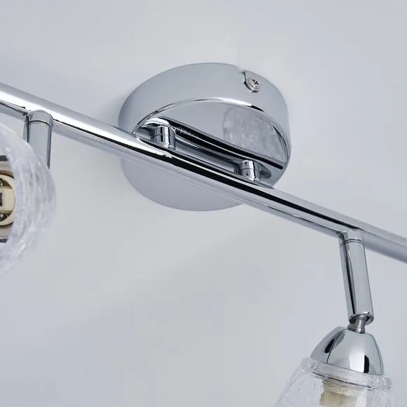 Balston 4 Light Glass Semi Flush Spotlight Bar 4