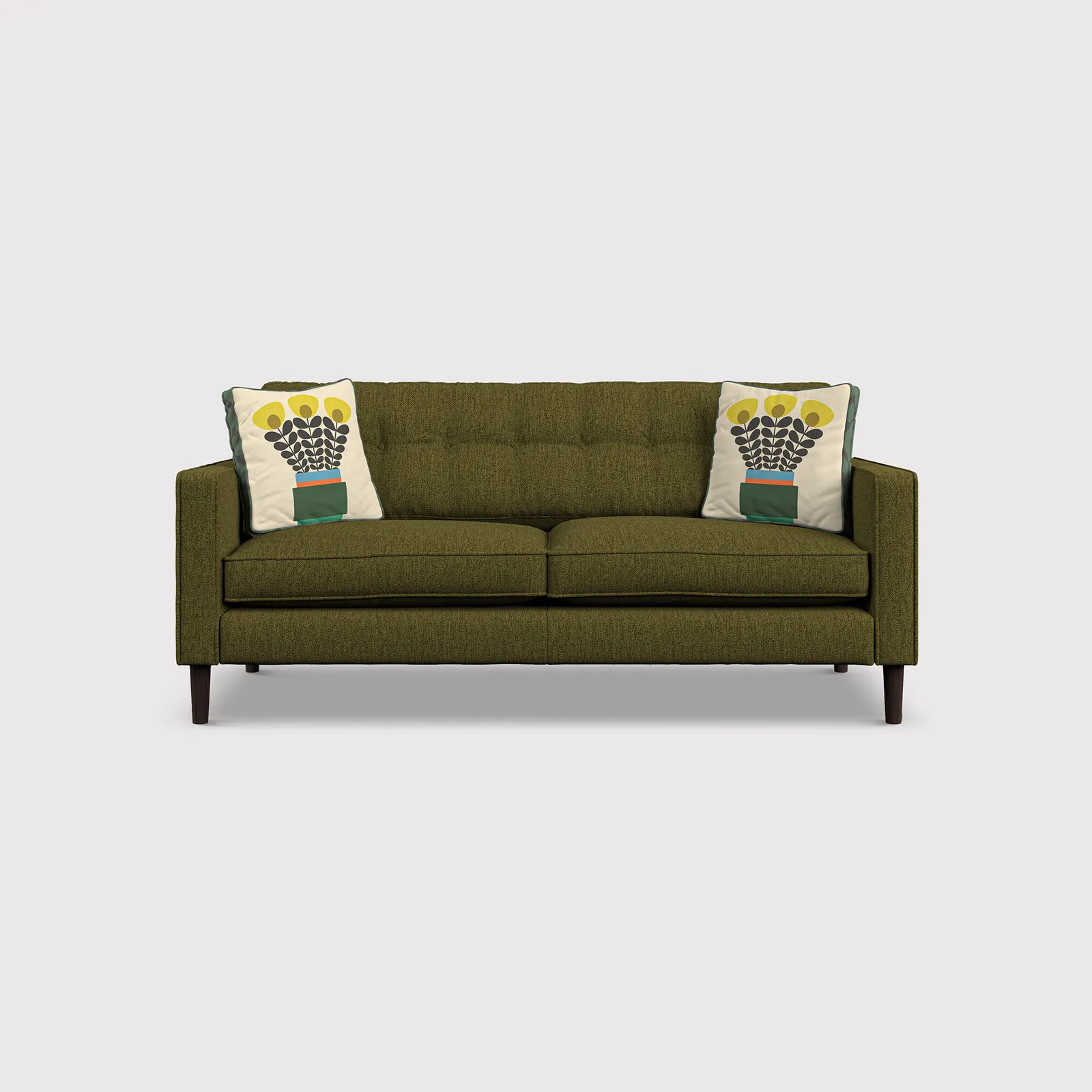 Orla Kiely Ebben Medium Sofa, Green Fabric | Barker & Stonehouse 1