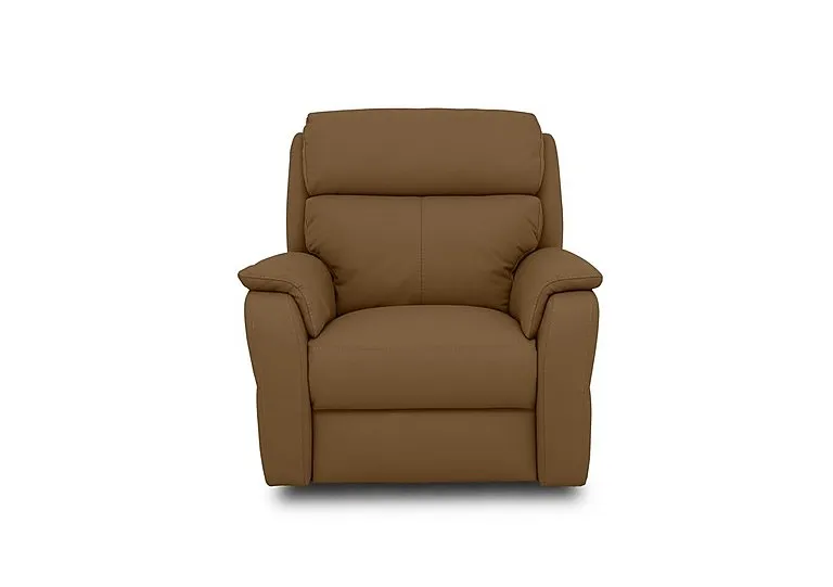 Vito Leather Power Recliner Chair with Power Headrest and Power Lumbar - Botero Cuoio